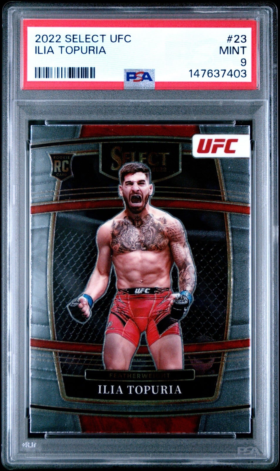 2022 Panini Select UFC #23 Ilia Topuria — front