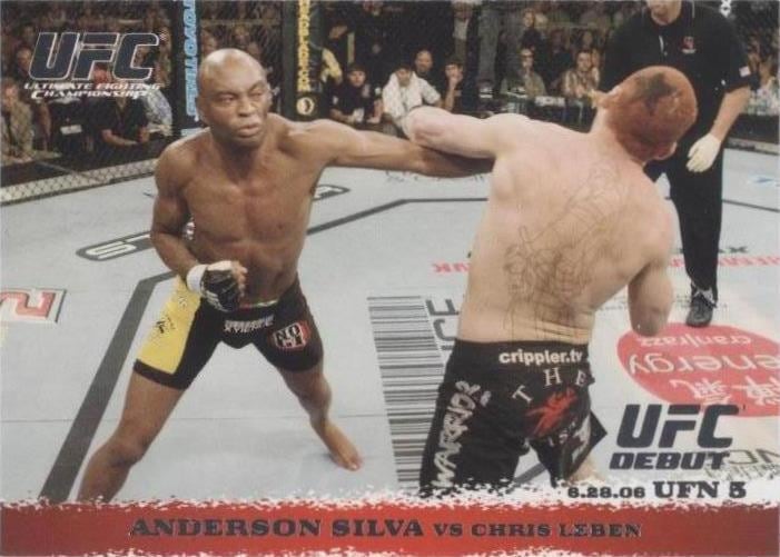 2009 Topps UFC Round 1 #46 Anderson Silva / Chris Leben — front