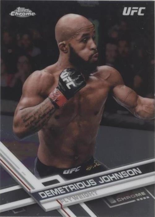 2017 Topps Chrome UFC #23 Demetrious Johnson — front