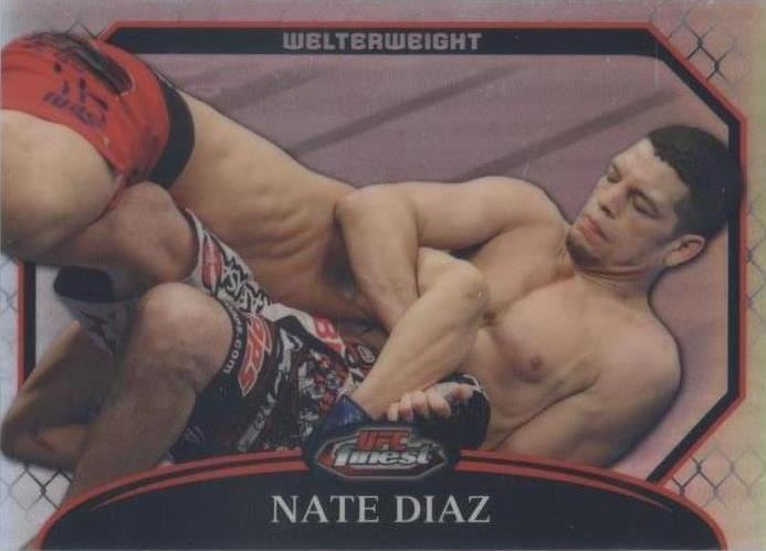 2011 Finest UFC #37 — Nate Diaz — Refractor parallel, front