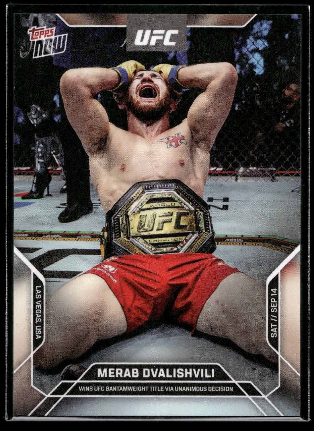 2024 Topps Now UFC #21 Merab Dvalishvili — front