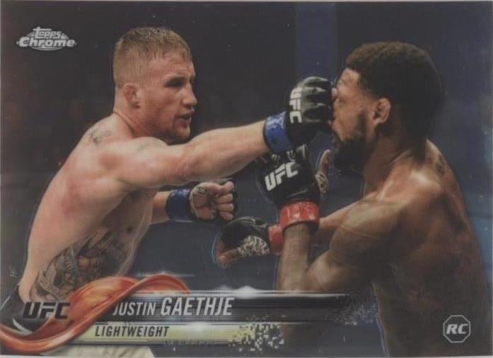 2018 Topps Chrome UFC #71 Justin Gaethje — front