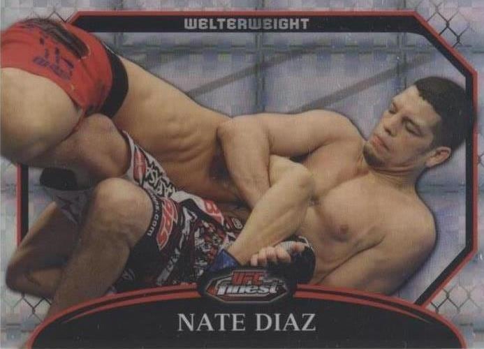 2011 Finest UFC #37 — Nate Diaz — X-Fractor parallel, front