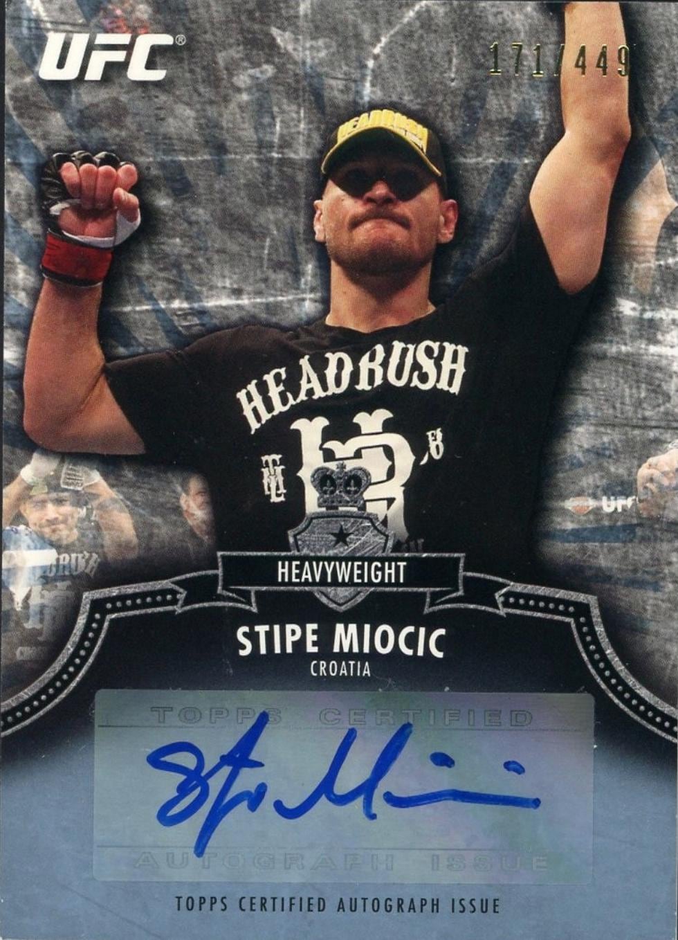 2012 Topps UFC Bloodlines #A-SM Stipe Miocic — front