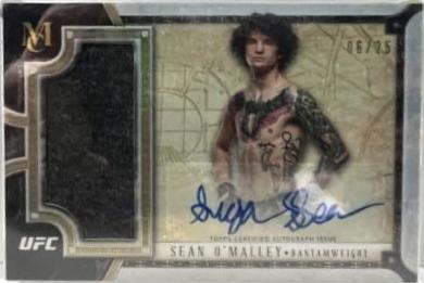 2018 Topps UFC Museum Collection #SSAR-SOM — Sean O'Malley — Gold parallel, front