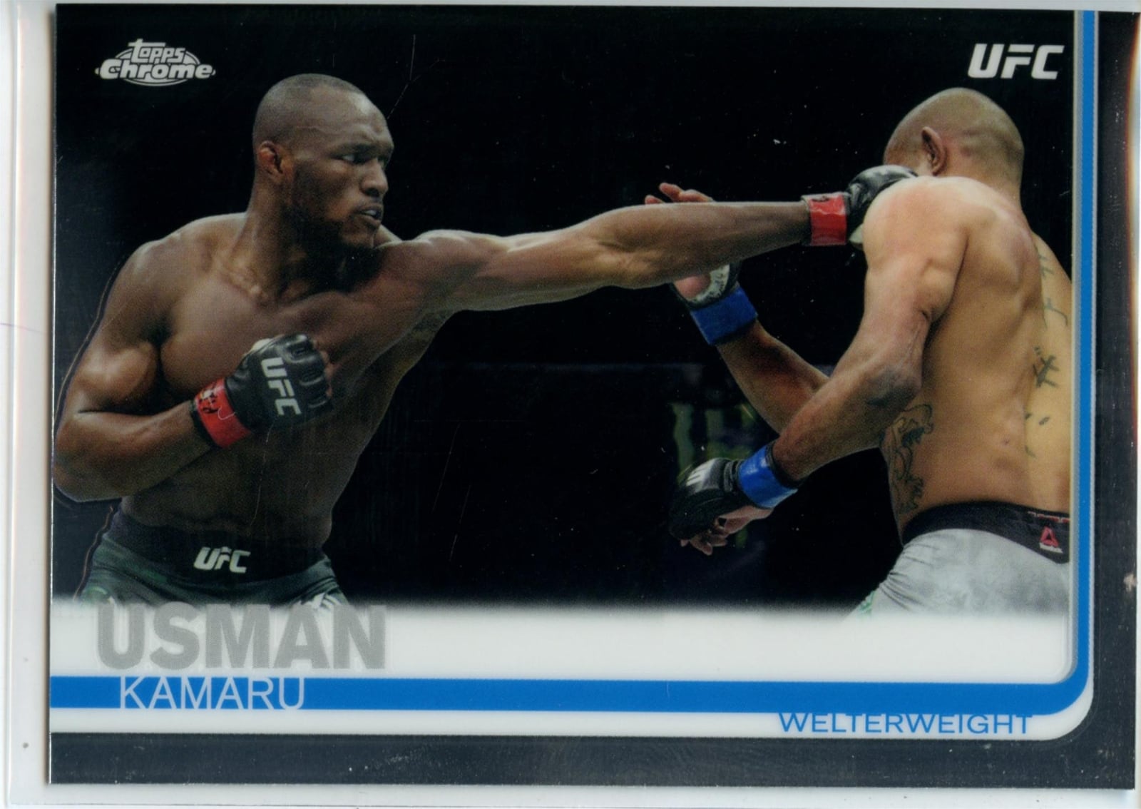 2019 Topps Chrome UFC #14 Kamaru Usman — front