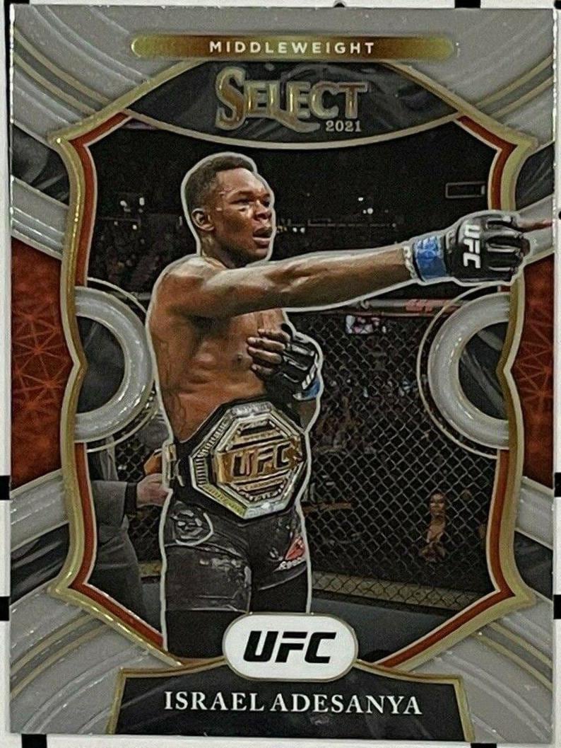 2021 Panini Select UFC #64 Israel Adesanya — front