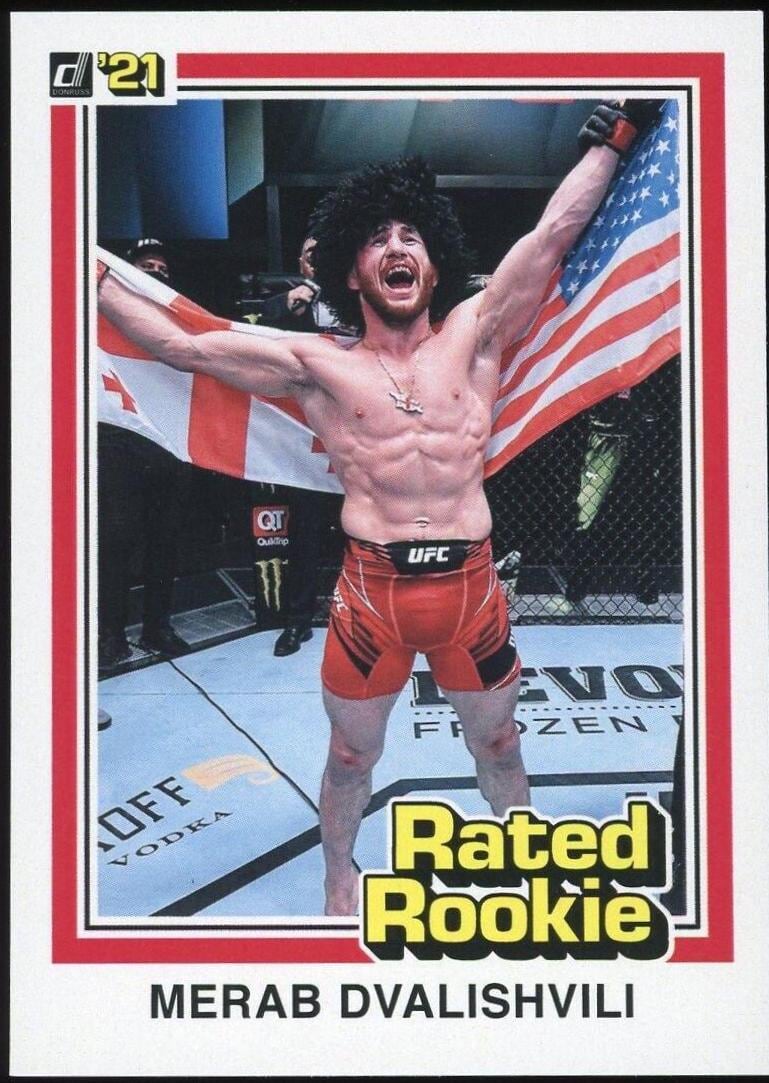 2021 Panini Instant UFC #RR25 Merab Dvalishvili — front