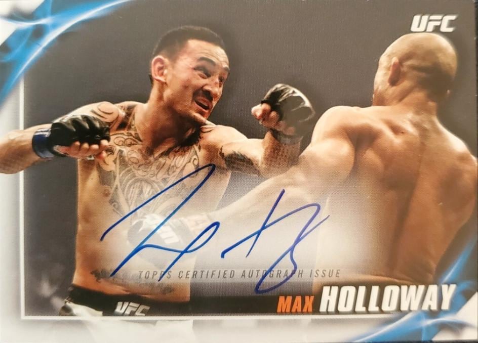 2019 Topps UFC Knockout #KA-MH — Max Holloway — front