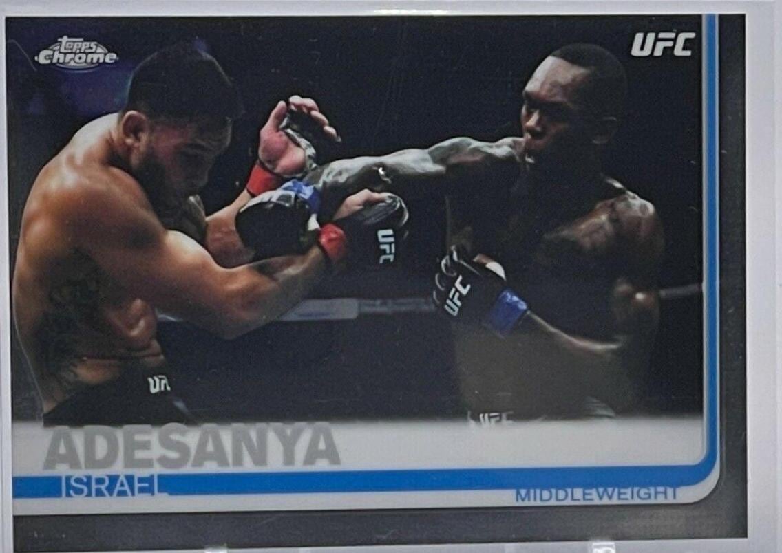2019 Topps Chrome UFC #57 Israel Adesanya — front