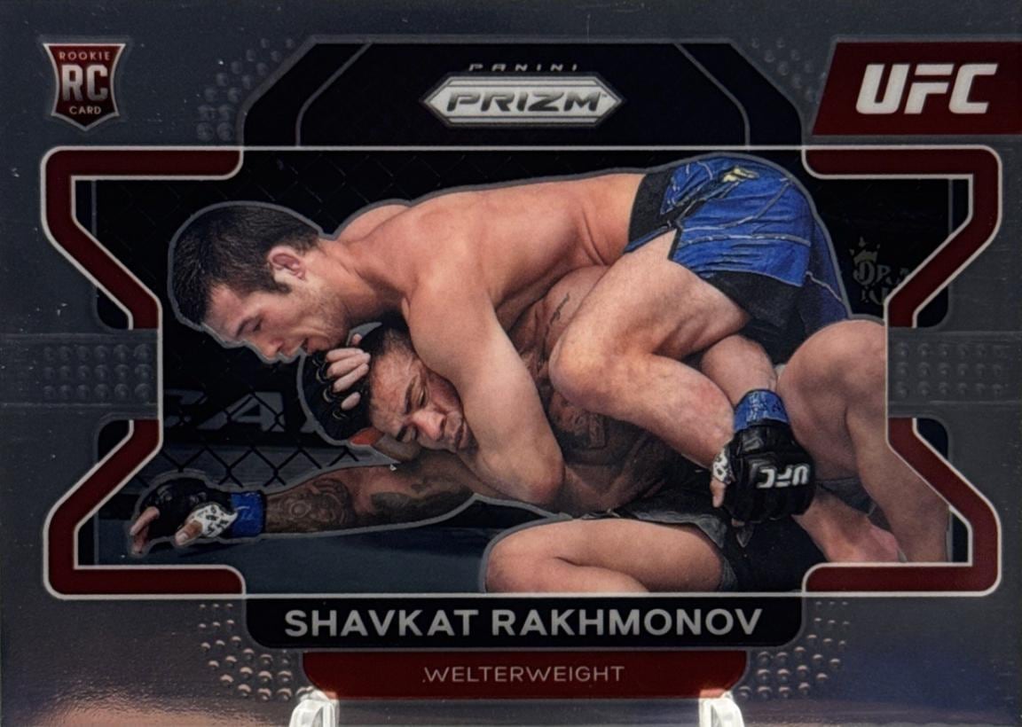 2022 Panini Prizm UFC #80 Shavkat Rakhmonov — front