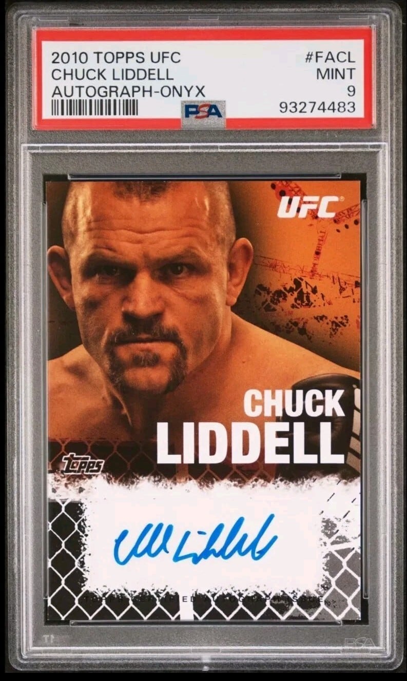 2010 Topps UFC (Series 4) #FA-CL Onyx /88 — Chuck Liddell — front