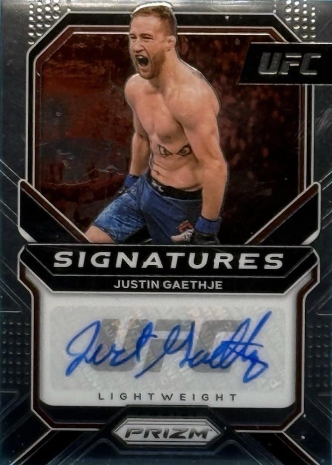 2021 Panini Prizm UFC #SG-JGT Justin Gaethje — front