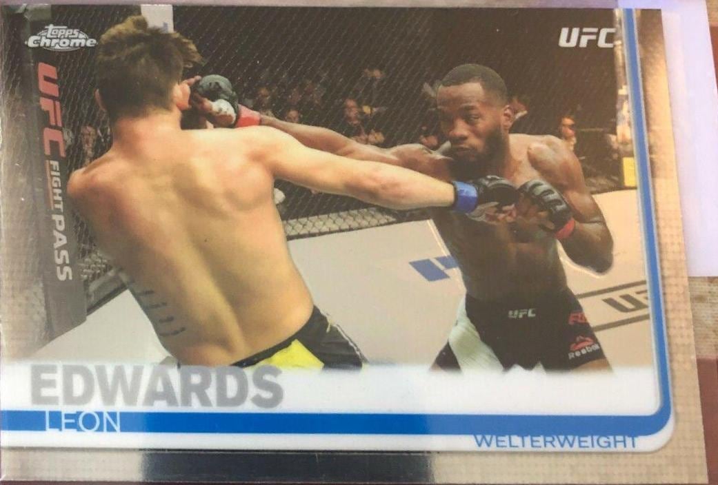 2019 Topps Chrome UFC #2 Leon Edwards — front
