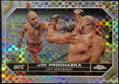 2024 Topps Chrome UFC #95 — Jiri Prochazka — X-Fractor parallel, front