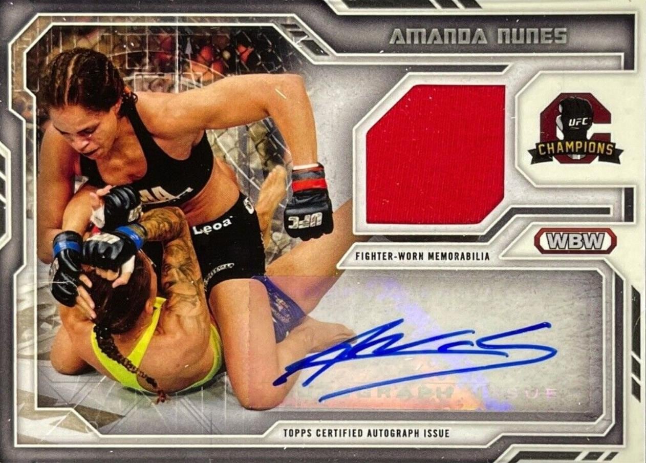 2014 Topps UFC Champions #FAR-AN — Amanda Nunes — front