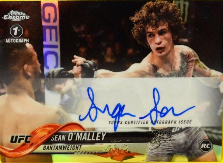 2018 Topps Chrome UFC #FA-SOM Sean O'Malley — front