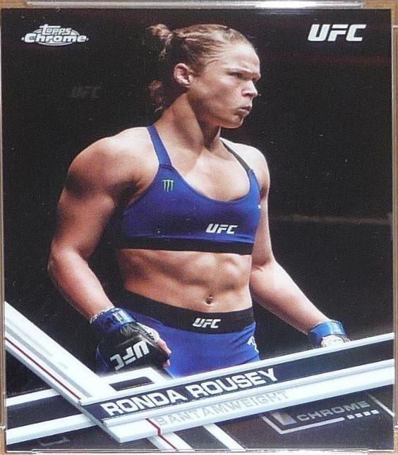 2017 Topps Chrome UFC #98 Ronda Rousey — front