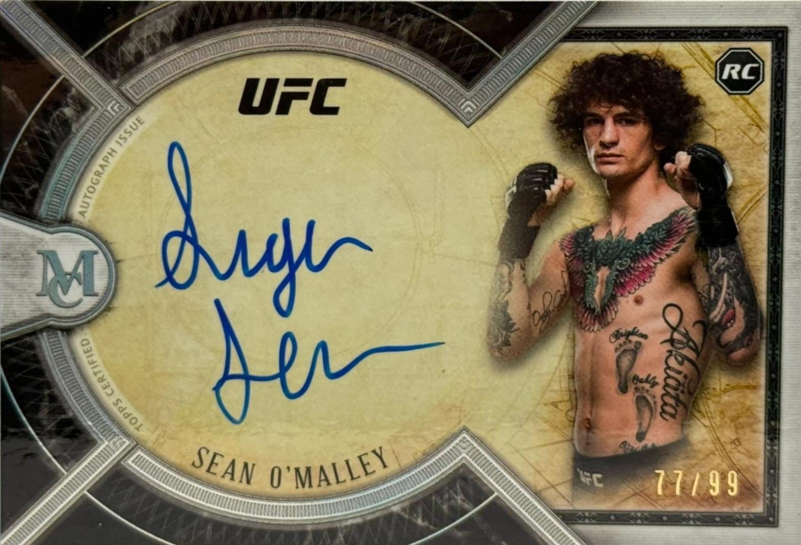 2018 Topps UFC Museum Collection #MA-SOM — Sean O'Malley — front