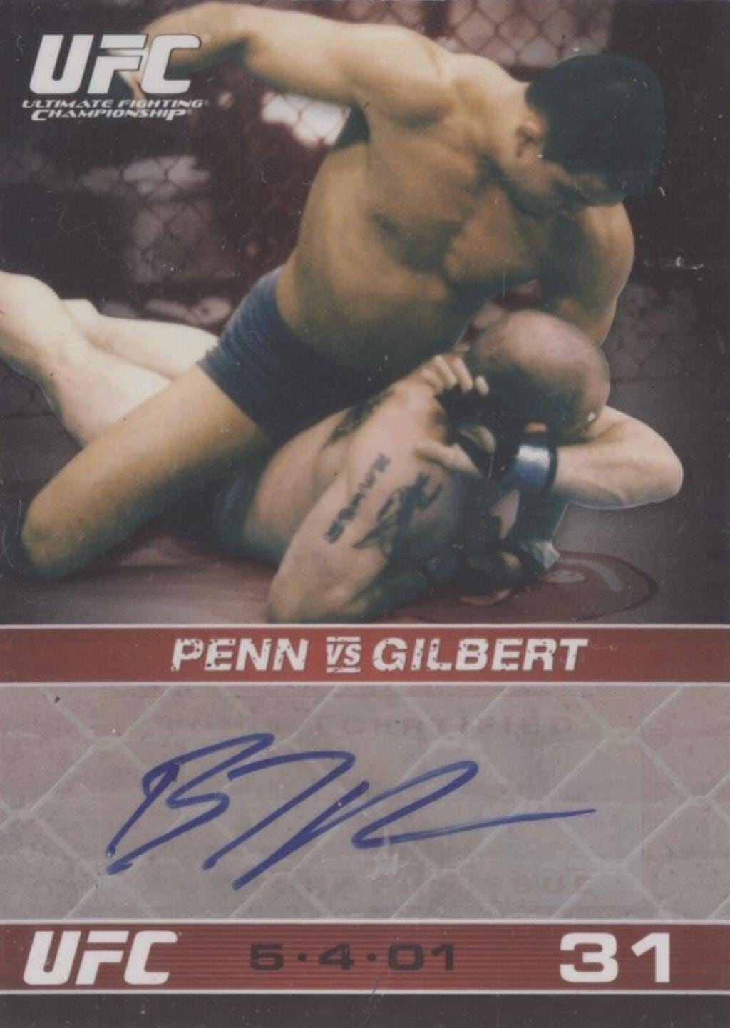 2009 Topps UFC Round 1 #A-BJP BJ Penn — front