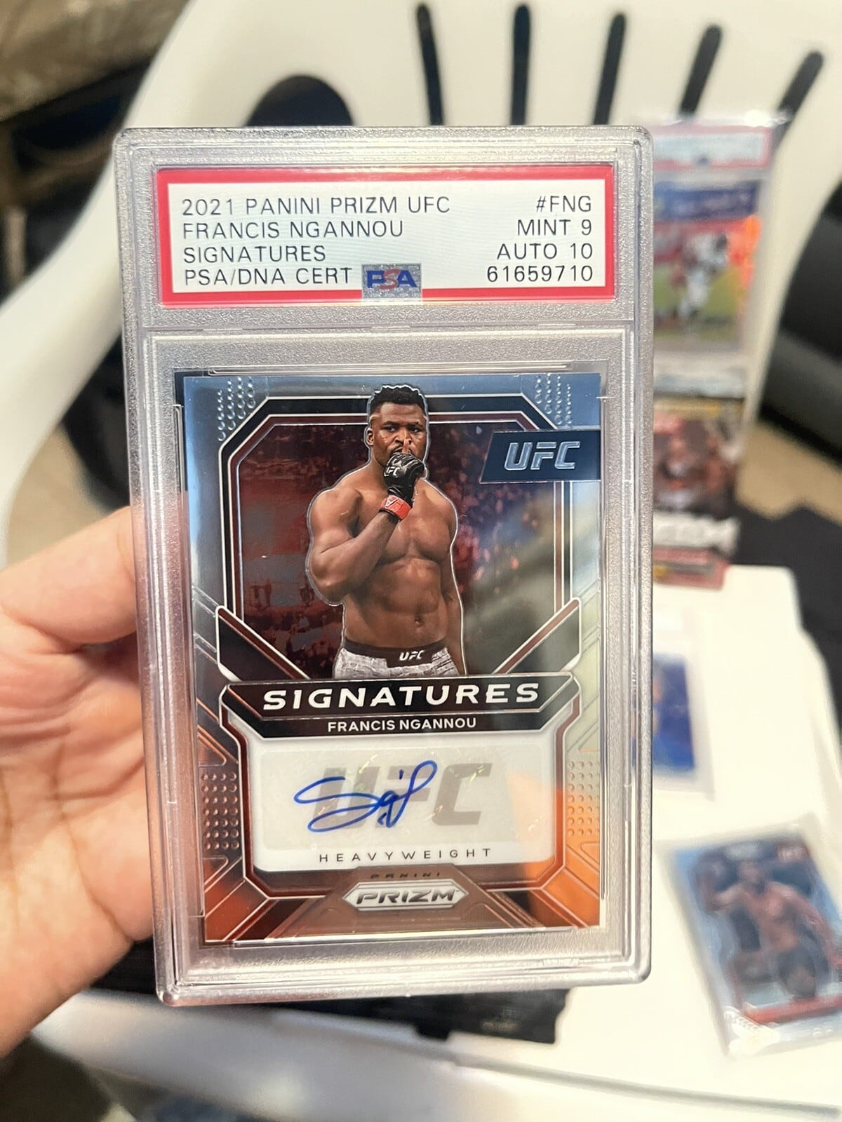 2021 Panini Prizm UFC #SG-FNG — Francis Ngannou — front
