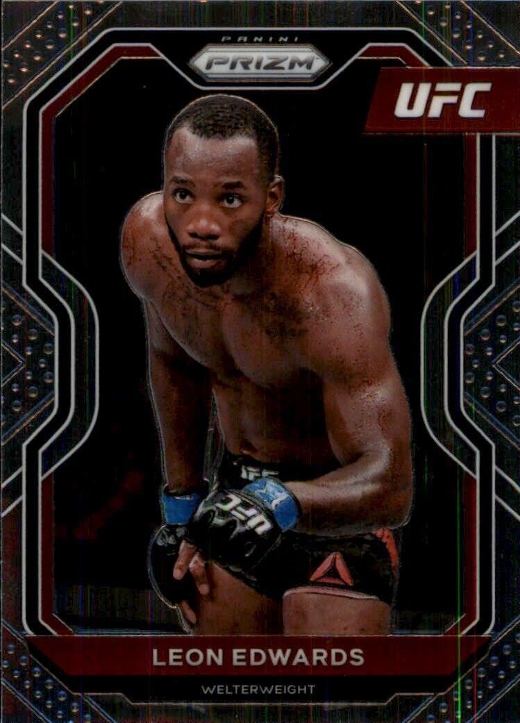 2021 Panini Prizm UFC #17 Leon Edwards — front