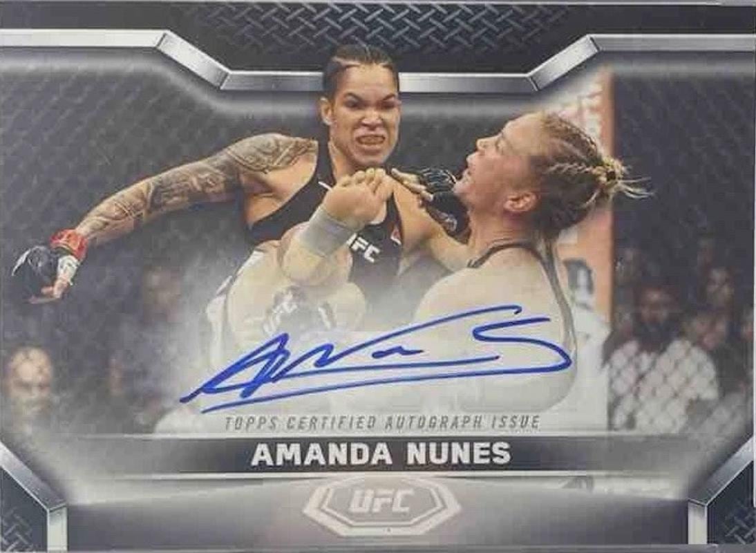 2020 Topps UFC Knockout #KA-AN — Amanda Nunes — front