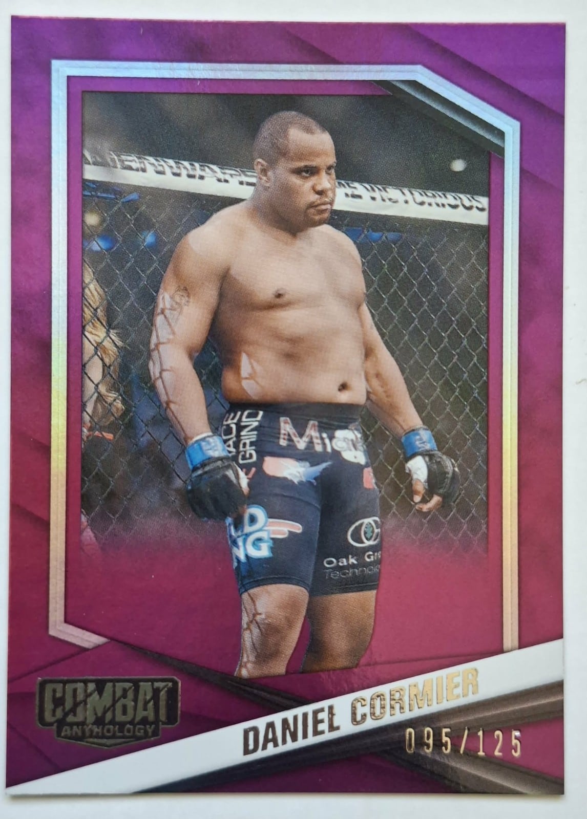 2025 Panini Combat Anthology #26 — Daniel Cormier — Purple parallel, front